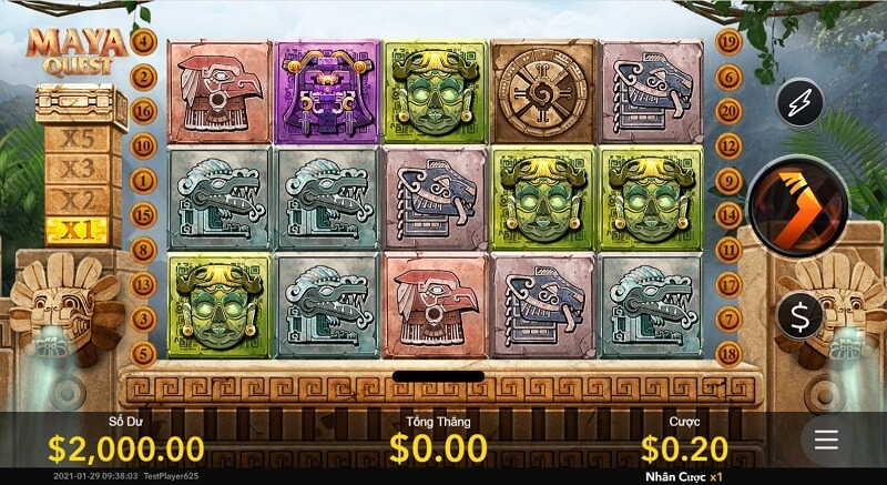Maya Quest là một trong những game slot sở hữu nhiều người chơi nhất