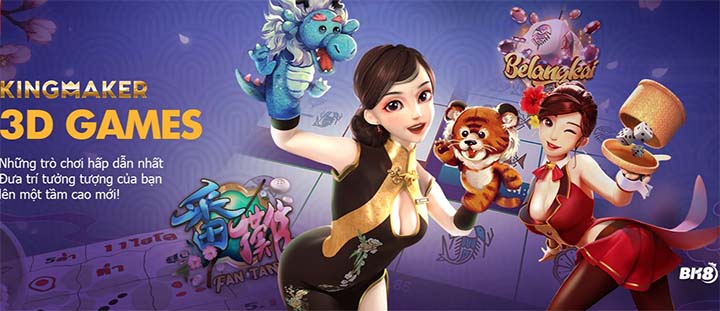 Sảnh game 3D tại nhà cái Bk8