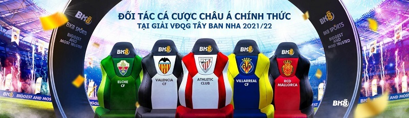 BK8 - Nhà tài trợ chính thức cho 5 CLB VĐQG TBN 2021-2022