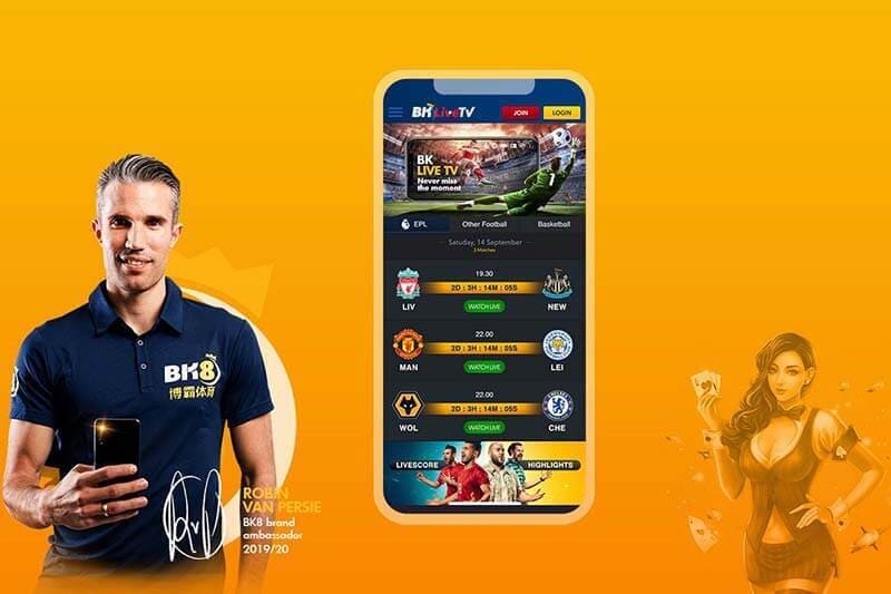 App BK8 trên mobile