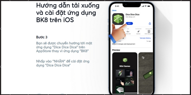 Nhấp chọn cài đặt và app sẽ được cài đặt về máy